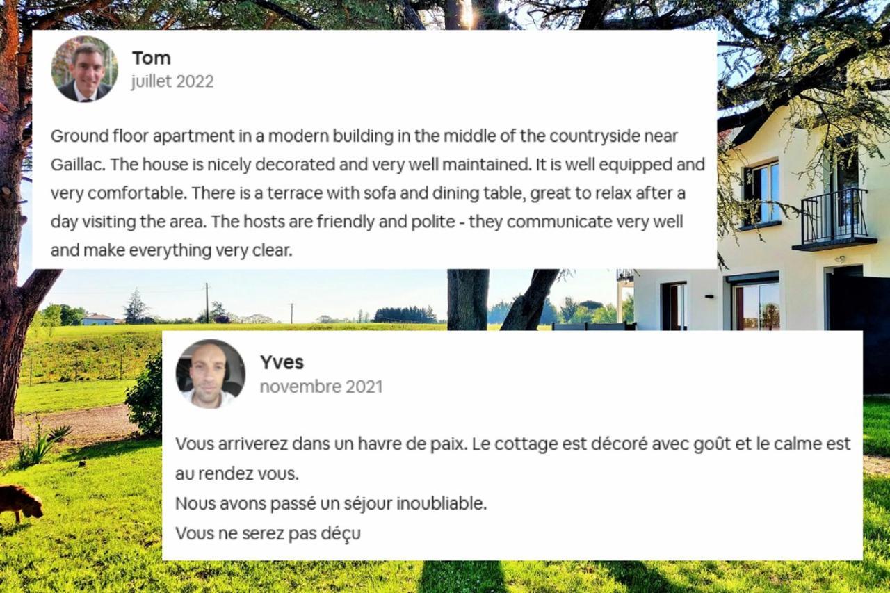 Le Cottage Duo Vigne Rouge Sauna Gaillac Entre Albi-Toulouse & Les Cottages Du Tarn Brens  エクステリア 写真